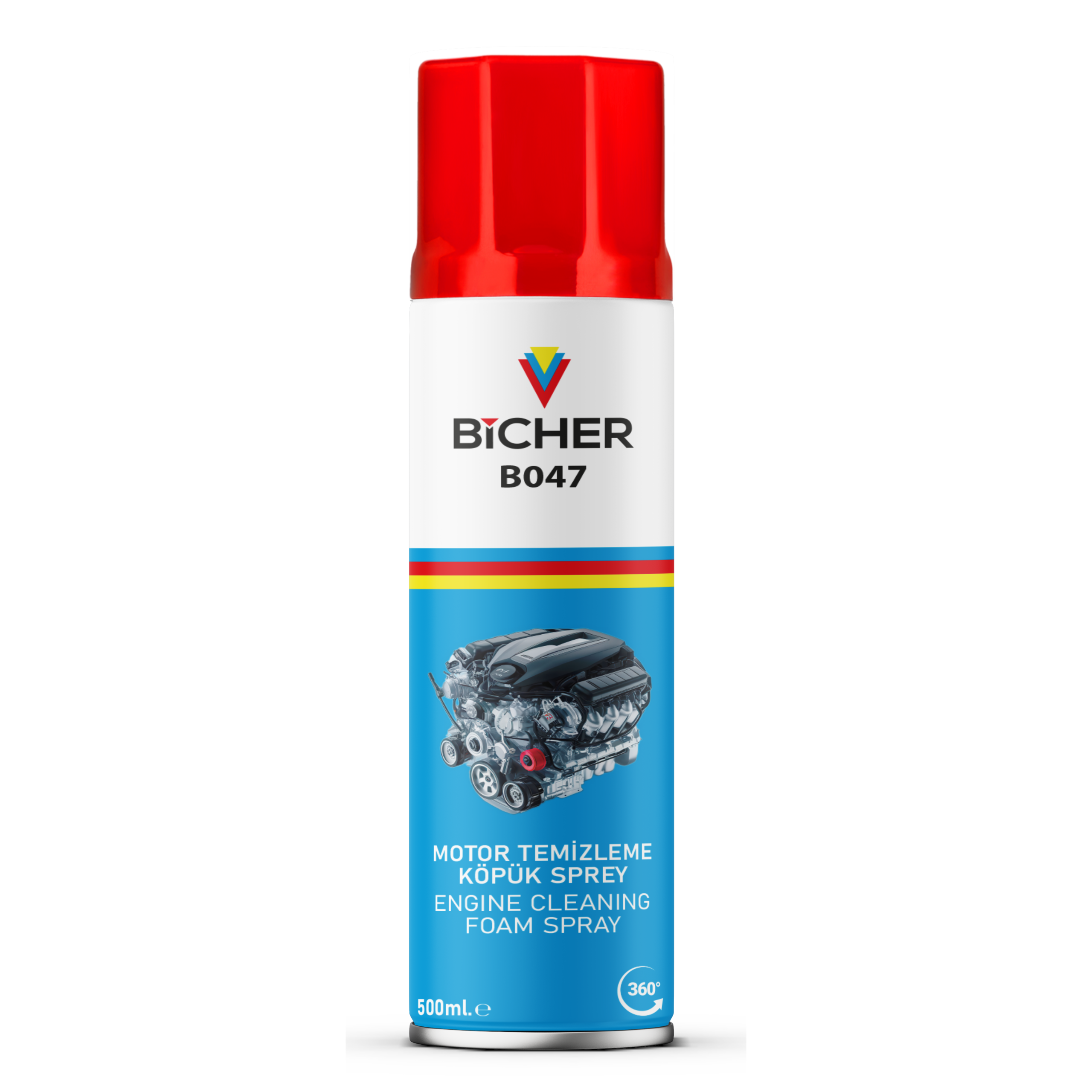 bicher motor temizleme kopya Motor Temizleme Köpük Sprey 500ml - Görsel 1